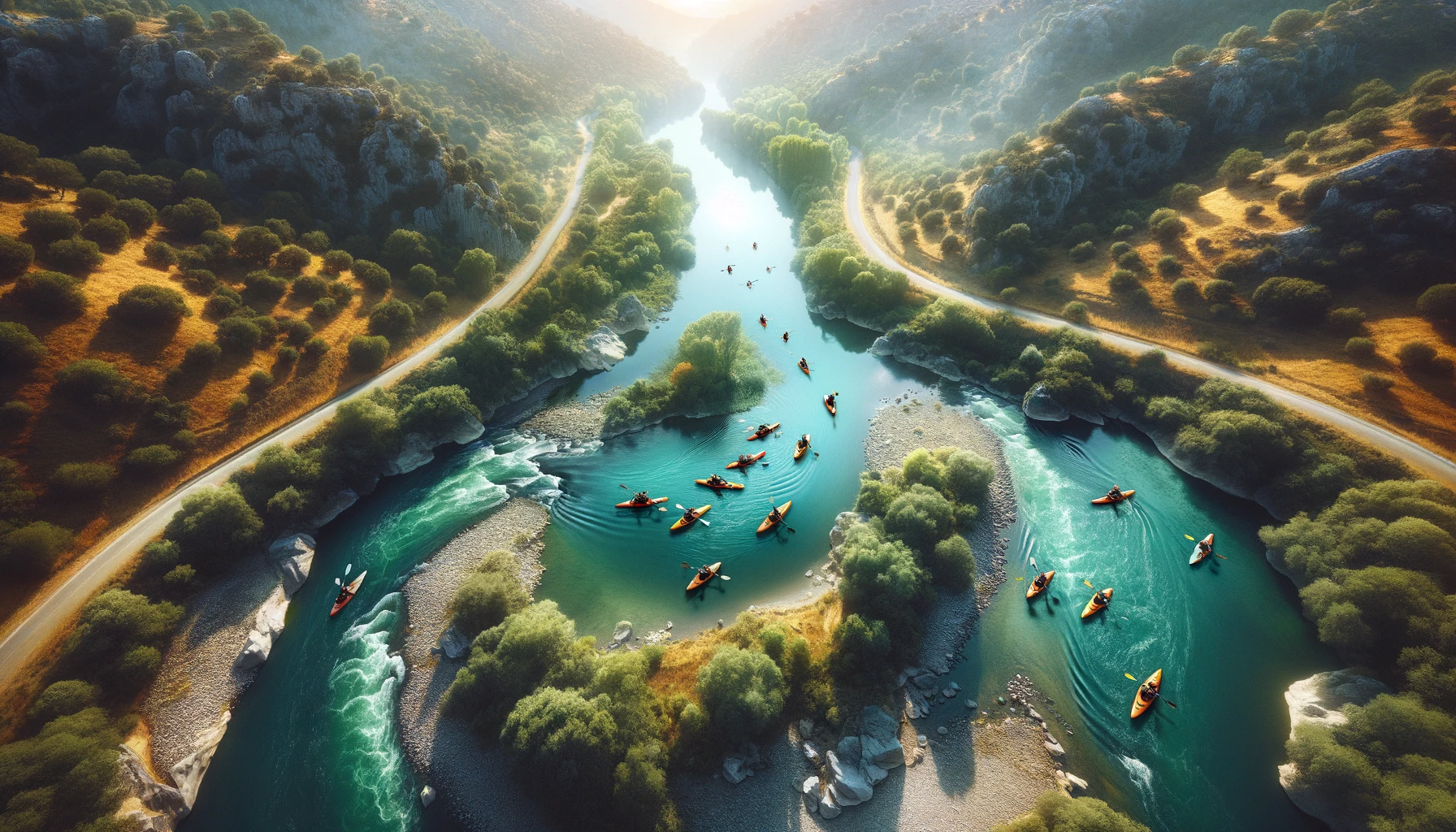 Descenso en kayak rio Guadiaro